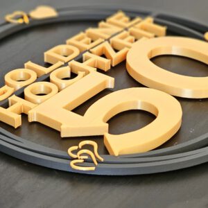 Cake-Topper 50. Hochzeitstag / goldene Hochzeit